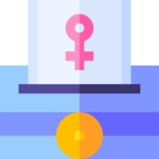 Woman suffrage female gender vote icon Woman suffrage female gender vote icon