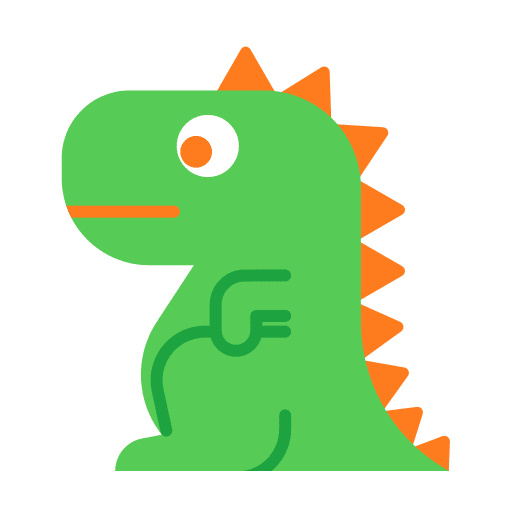 Dinosaur kid and baby children toy icon
