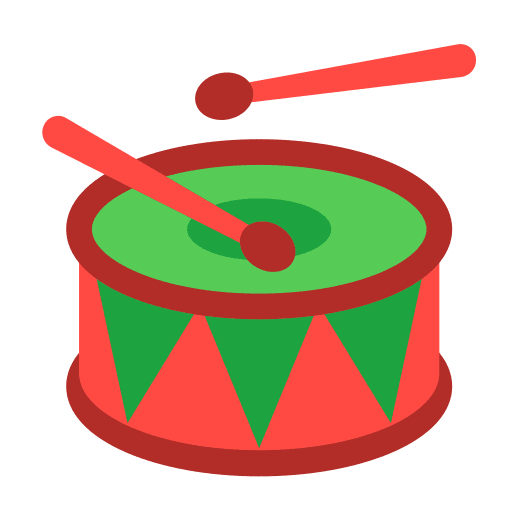 Drum percussion instrument musical instrument drumstick icon