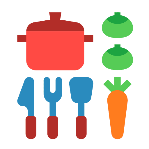 Kitchen set toy play kitchen utensils icon