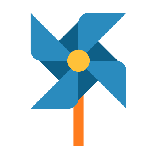 Pinwheel pinwheel paper toy windmill icon