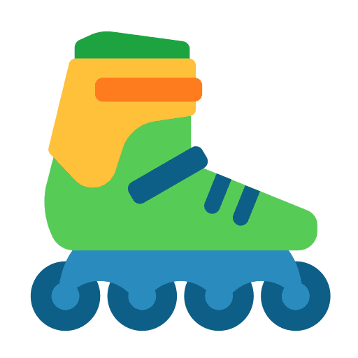 Rollerblade sport leisure roller skates icon