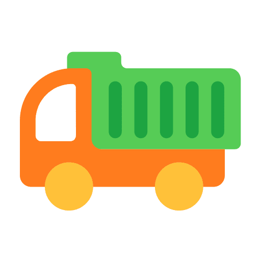 Toy truck kid and baby toy truck childhood icon