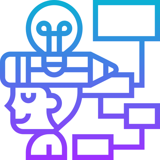 Mind map mapping think business intelligence icon