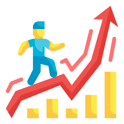 Grow up graphic grow up statistics icon