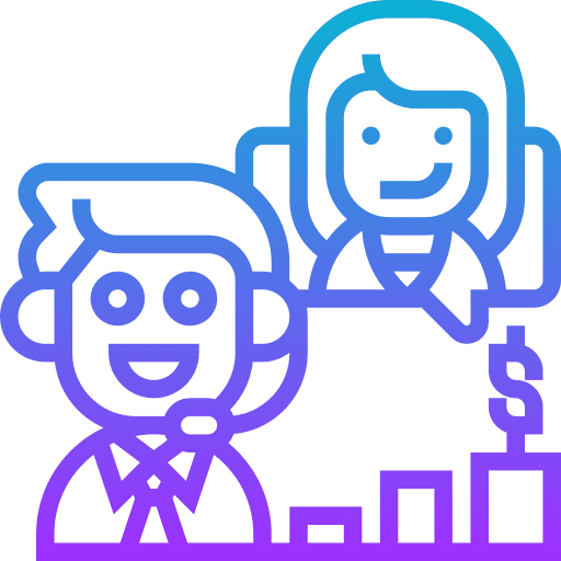 Mentor business and finance person bar chart icon Mentor business and finance person bar chart icon