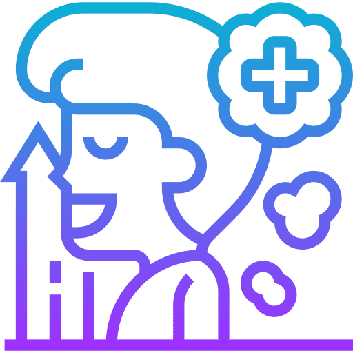 Positive thinking healthcare and medical mindset positive icon Positive thinking healthcare and medical mindset positive icon