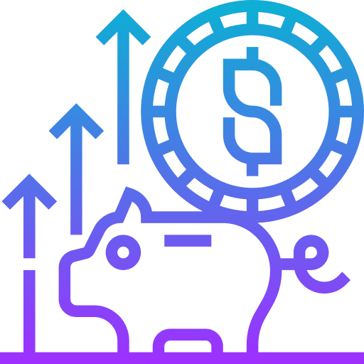 Saving money investment profit piggy bank icon Saving money investment profit piggy bank icon