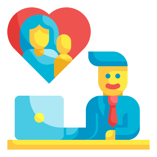 Family businessman family technology icon Family businessman family technology icon