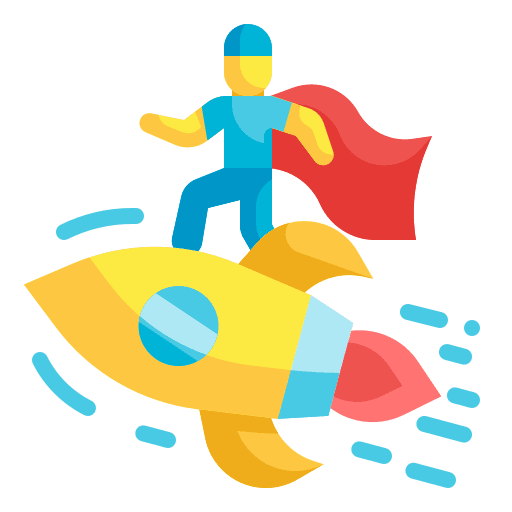 Startup marketing businessman management icon Startup marketing businessman management icon