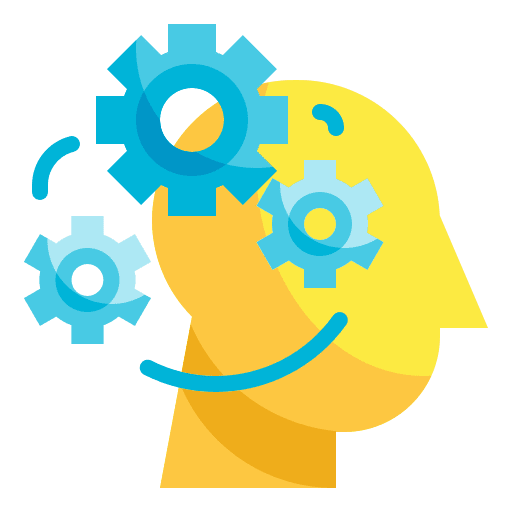 Thinking business and finance ideas thinking icon