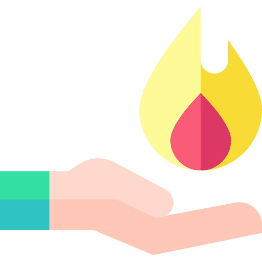 Superpower cultures superhero fire icon