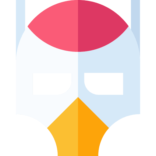 Helmet character comic costume icon