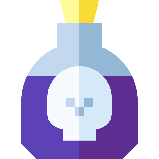 Poison danger container poison icon