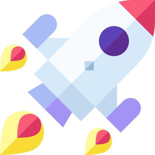 Rocket ship transport space shuttle space ship icon