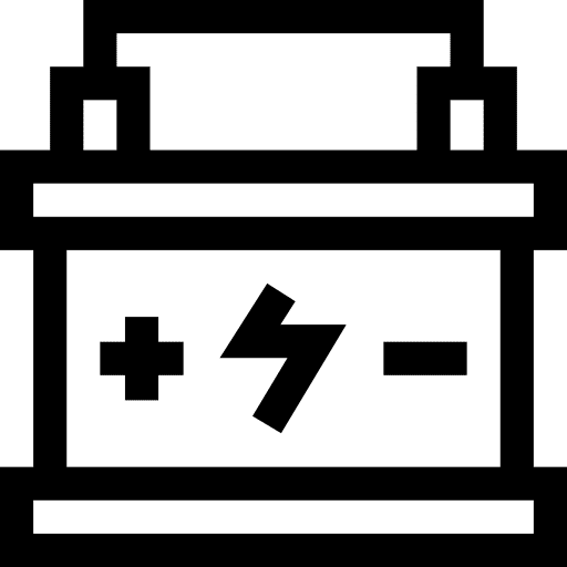 Battery transportation ecology and environment car icon