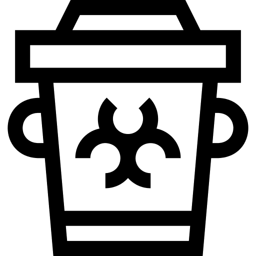 Residue ecology and environment nuclear residue icon