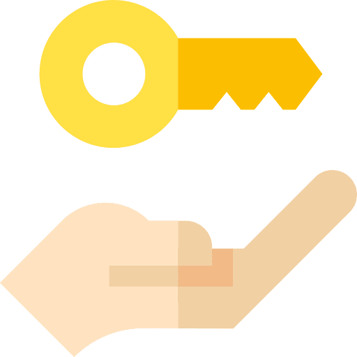 Key security hand gesture hand icon