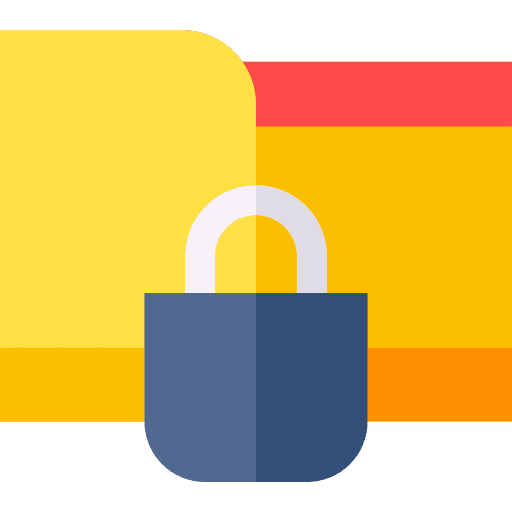 Folder document confidential security icon Folder document confidential security icon