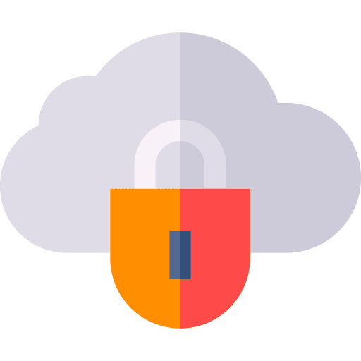 Cloud security cloud protected icon Cloud security cloud protected icon