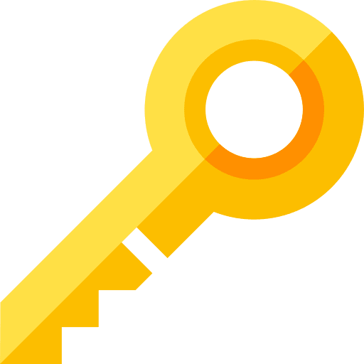 Door key security password pass icon Door key security password pass icon