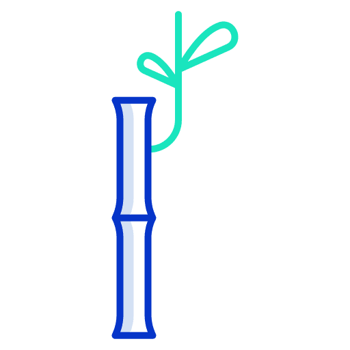 Bamboo botanical branch nature icon