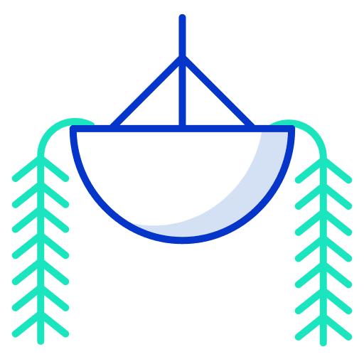 Burros tail home green pot icon