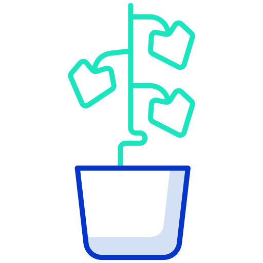 Plant farming and gardening pot plant icon Plant farming and gardening pot plant icon