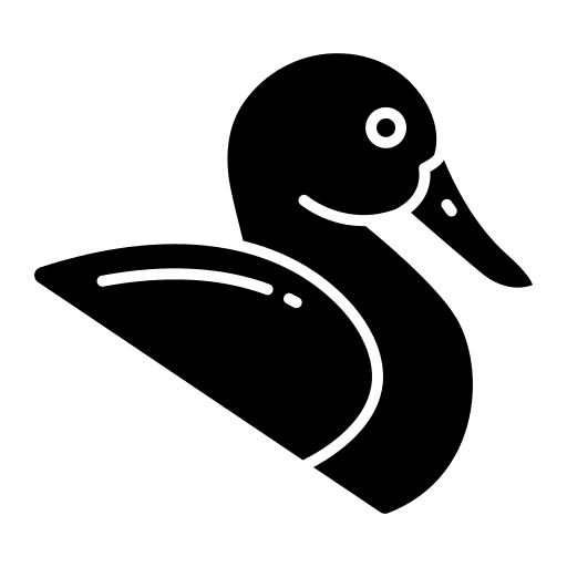 Duck ornithology bird zoology icon