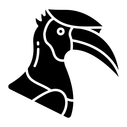Hornbill ornithology beak hornbill icon