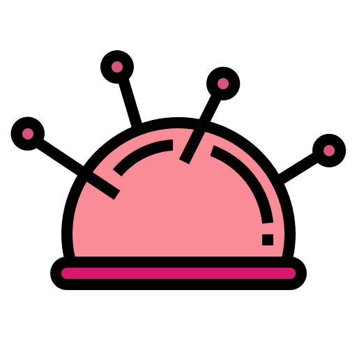 Pin cushion hobbies and free time pin cushion sewing icon Pin cushion hobbies and free time pin cushion sewing icon