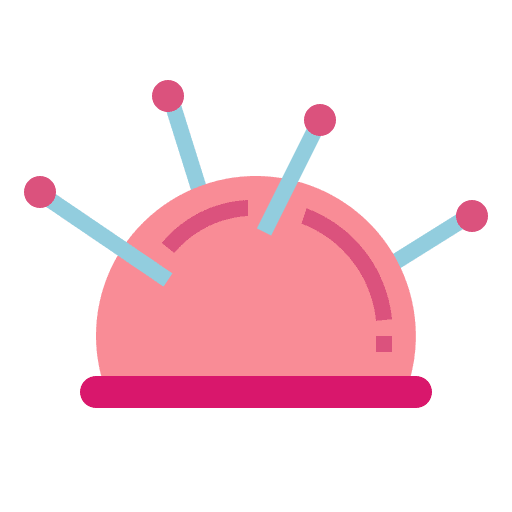 Pin cushion sewing pin holder needles icon Pin cushion sewing pin holder needles icon