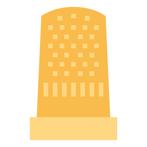 Thimble dressmaker handcraft hobbies and free time icon Thimble dressmaker handcraft hobbies and free time icon