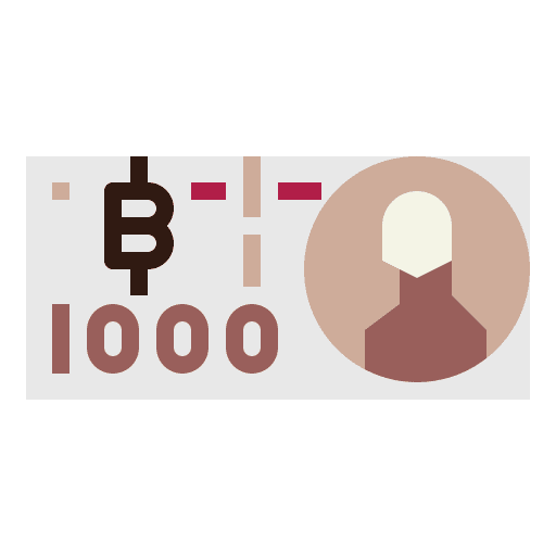 Baht business and finance finance banknote icon