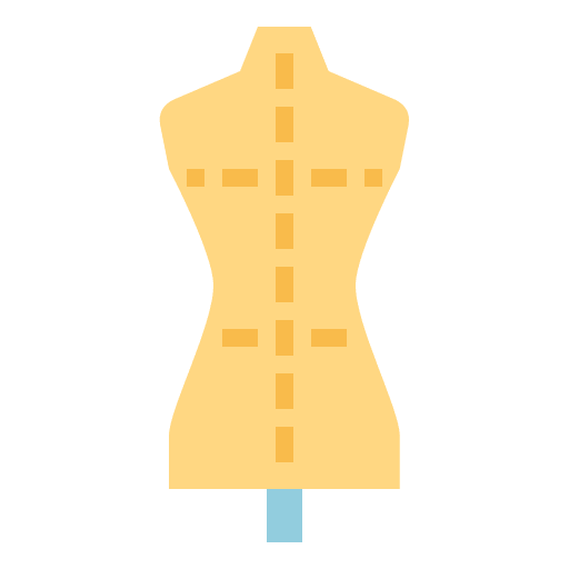 Dummy atelier dressmaker mannequin icon Dummy atelier dressmaker mannequin icon