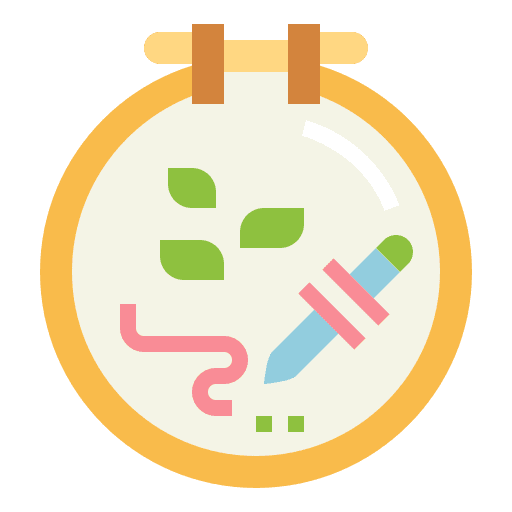 Embroidery embroidery hoop needle embroidery icon Embroidery embroidery hoop needle embroidery icon