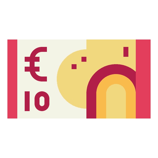 Euro banknote euro business icon