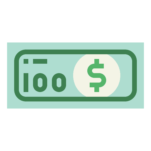 Dollar cash money business icon Dollar cash money business icon