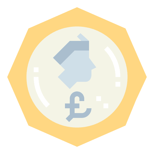 Pound coin pound money icon Pound coin pound money icon