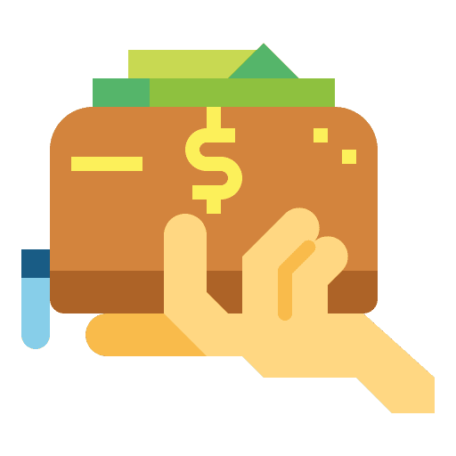 Wallet cash business and finance business icon Wallet cash business and finance business icon