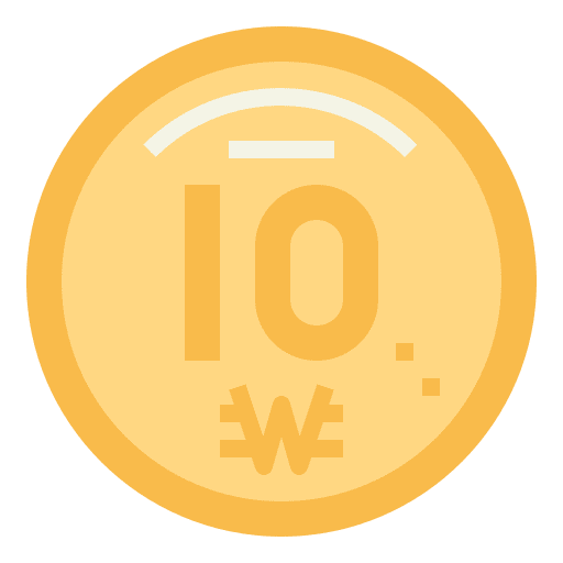 Won business and finance business finance icon Won business and finance business finance icon