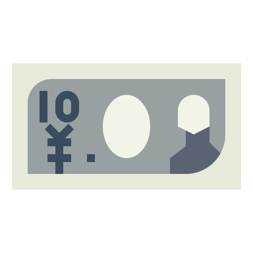 Yen yen cash banknote icon Yen yen cash banknote icon