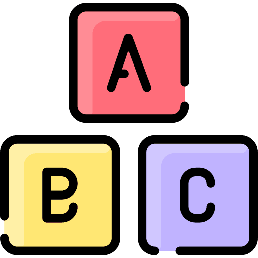 Blocks kids blocks learn icon Blocks kids blocks learn icon