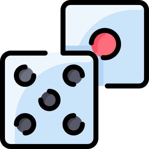Dice dice gaming chance icon Dice dice gaming chance icon
