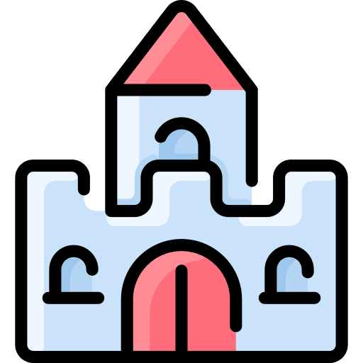 Castle childhood castle buildings icon Castle childhood castle buildings icon