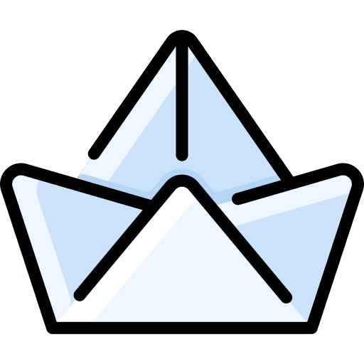 Paper boat paper boat paper origami icon Paper boat paper boat paper origami icon