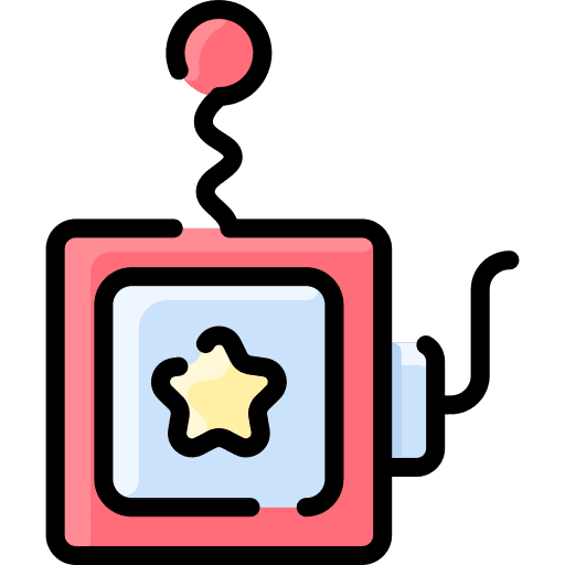 Surprise box joke childhood kid and baby icon Surprise box joke childhood kid and baby icon