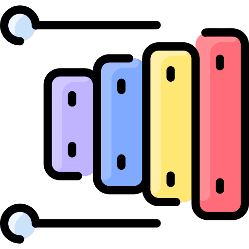 Xylophone orchestra music and multimedia music instrument icon Xylophone orchestra music and multimedia music instrument icon