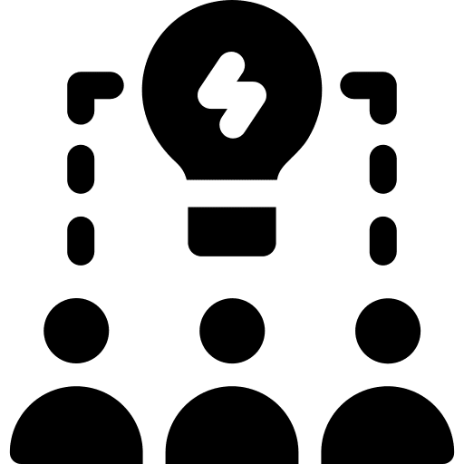 Idea talking business and finance light bulb icon Idea talking business and finance light bulb icon