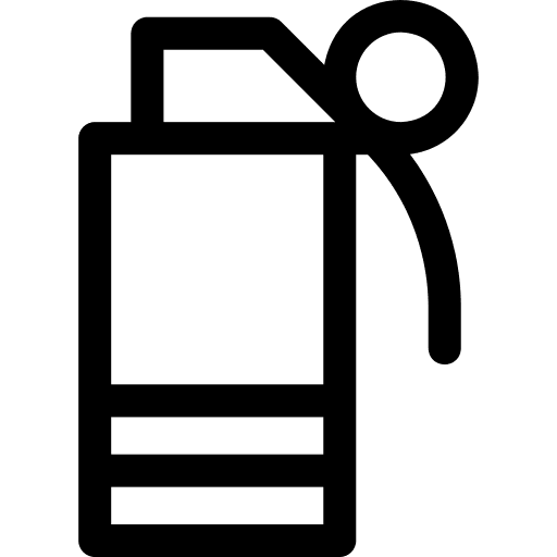 Smoke grenade war army military icon